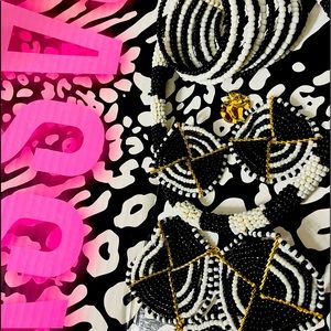 SJ necklace, earrings, and bracelet set